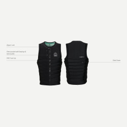 35005.220147  - Mystic Check Out Impact Vest Fzip Wake