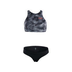 IOW Bottoms Surfkini women black-flowers