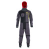 IOW Wetsuit Fuse Drysuit 4/3 Back Zip unisex grey/red