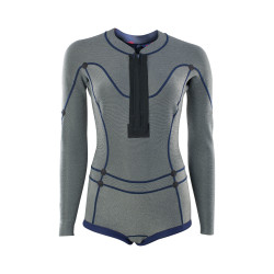IOW Wetsuit Amaze Hot Shorty 1.5 LS Front Zip women light-olive