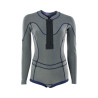 IOW Wetsuit Amaze Hot Shorty 1.5 LS Front Zip women light-olive