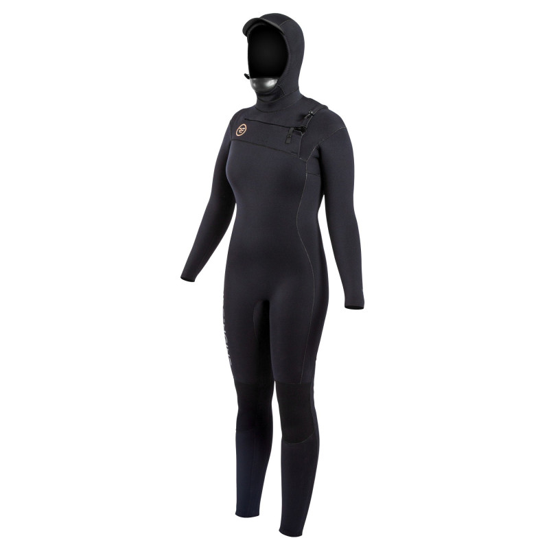 Ride Engine Women's Onsen 5/4/3 Front Zip Hooded Full Wetsuit 