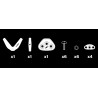 77228-8001  - F-ONE V STRAPS black (M6 screws)