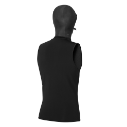 Mystic Neoprene Top with hood 3/2mm black