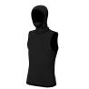 Mystic Neoprene Top with hood 3/2mm black