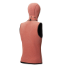 Mystic Neoprene Top with hood 3/2mm black