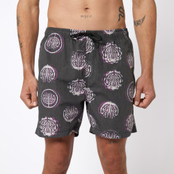 Mystic Artwork Swim Boardshort deep purple