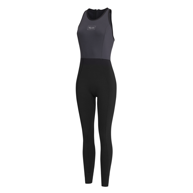 Mystic Lunar Long John 2/2mm Bzip Women black