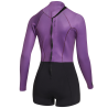 Mystic Lunar Longarm Shorty 2/2mm Bzip Women sunset purple