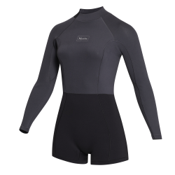 Mystic Lunar Longarm Shorty 2/2mm Bzip Women black