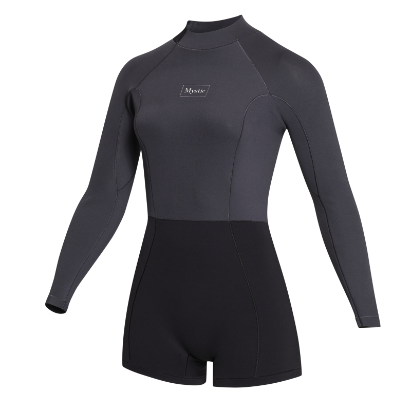 Mystic Lunar Longarm Shorty 2/2mm Bzip Women black