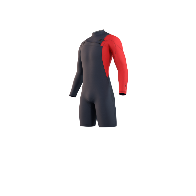 Mystic Marshall Longarm Shorty 3/2mm Fzip navy / red