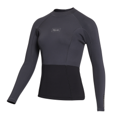 Mystic Lunar L/S Vest Neoprene 2mm Women dark grey