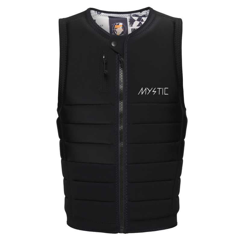 Mystic The Dom Impact Vest Fzip Wake black