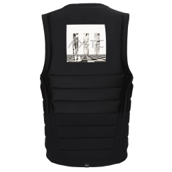 Mystic The Dom Impact Vest Fzip Wake black