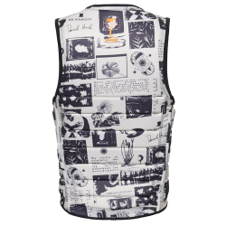 Mystic The Dom Impact Vest Fzip Wake black