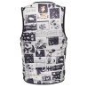 Mystic The Dom Impact Vest Fzip Wake black