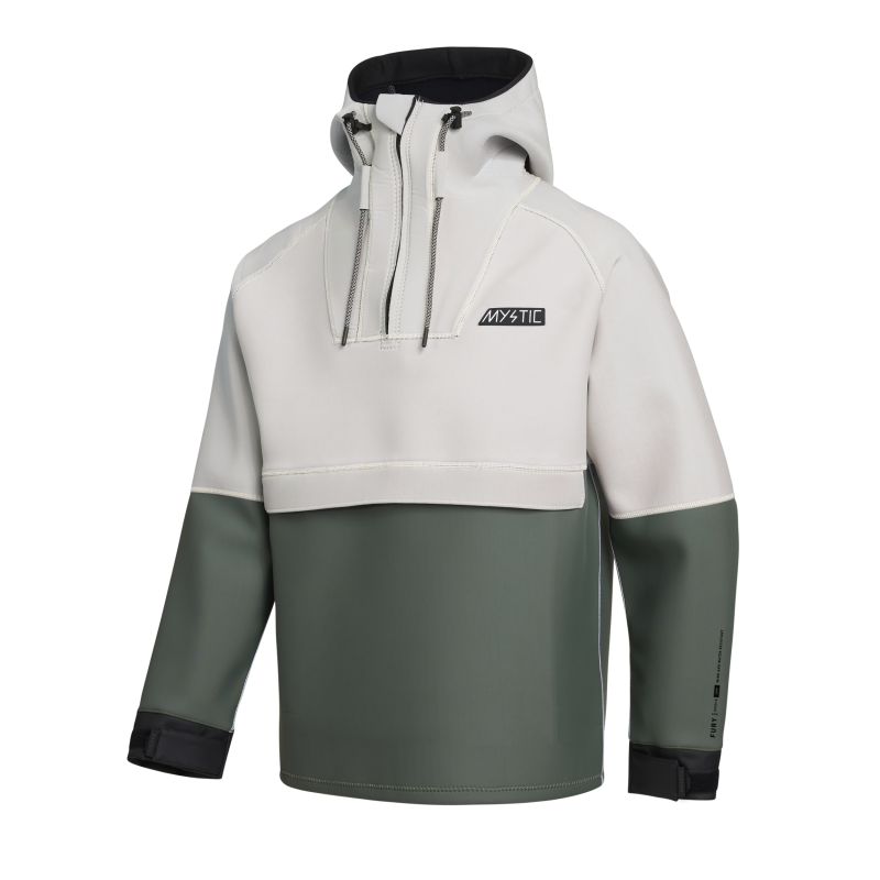 Mystic Fury Neoprene Hoodie 3/2mm dark olive