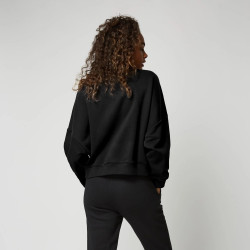 Mystic Dropped Shoulder Crew Sweat black