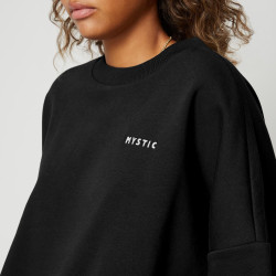 Mystic Dropped Shoulder Crew Sweat black