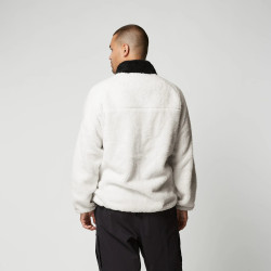 Mystic DTS Teddy Zip thru Sweat off white