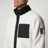 Mystic DTS Teddy Zip thru Sweat off white