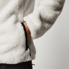 Mystic DTS Teddy Zip thru Sweat off white