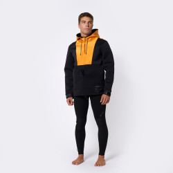 Mystic Fulmar Neoprene Hoodie 3/2mm retro orange