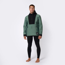 Mystic Fulmar Neoprene Hoodie 3/2mm dark olive