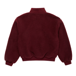 Mystic Teddy Zip Up Sweat Women red wine
