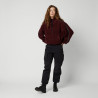 Mystic Teddy Zip Up Sweat Women red wine