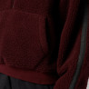 Mystic Teddy Zip Up Sweat Women red wine
