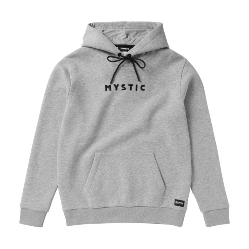 Mystic Icon Hood Sweat light grey melee