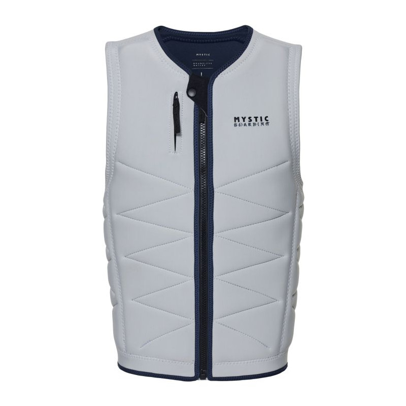 Mystic Outlaw Impact Vest Fzip Wake off white