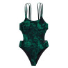 Mystic Jorun Cut Out Swimsuit black / green