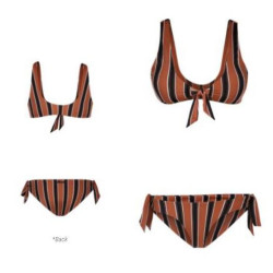 Mystic Knotted Bikini Top rusty red