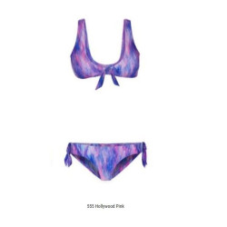 Mystic Knotted Bikini Top hollywood pink