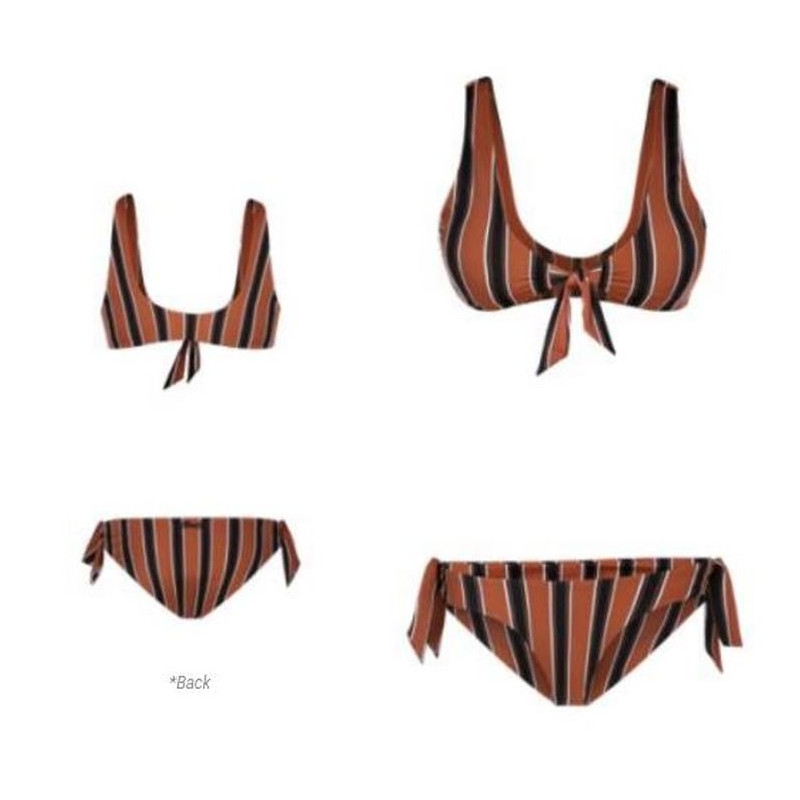 Mystic Knotted Bikini Bottom rusty red