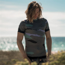 ION Rashguard Maze SS men - dark-collage