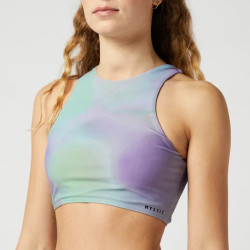 Mystic Flashback Athletic Bikini Top purple / green