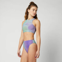 Mystic Flashback Athletic Bikini Top purple / green