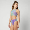 Mystic Flashback Athletic Bikini Top purple / green