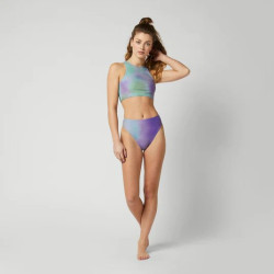 Mystic Flashback Athletic Bikini Top purple / green