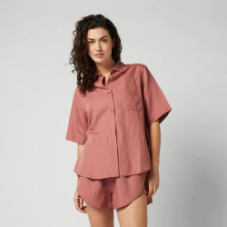 Mystic Linen Shirt dusty pink