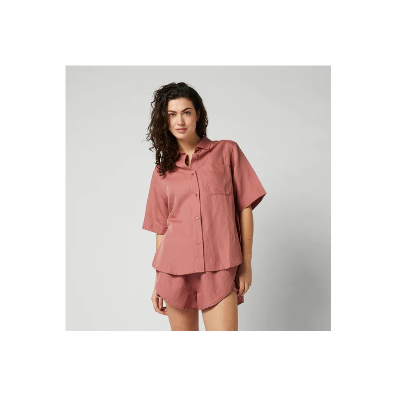 Mystic Linen Shirt dusty pink