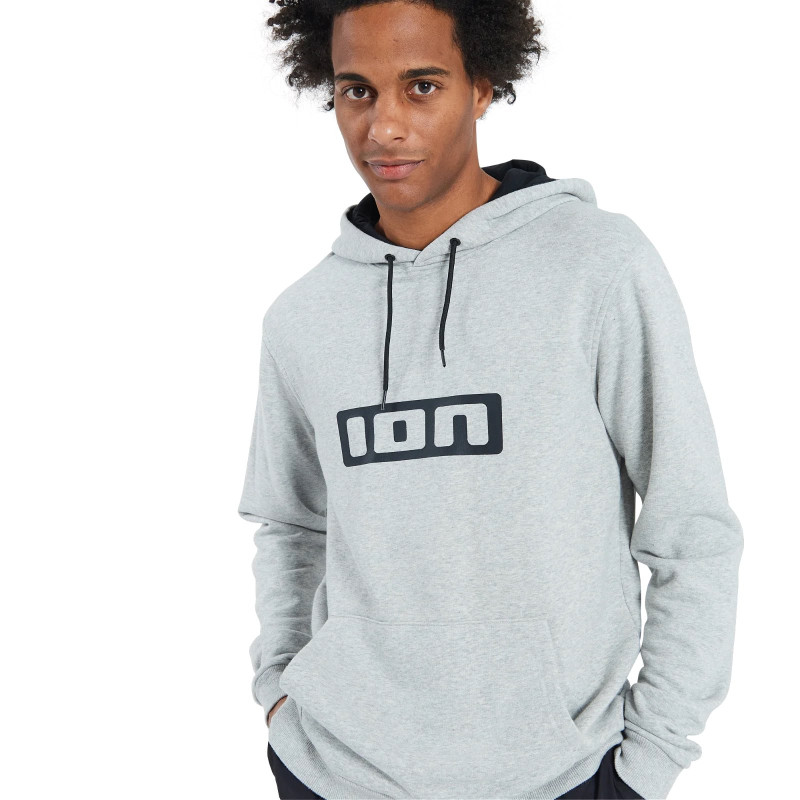 ION Hoody Logo men grey-melange