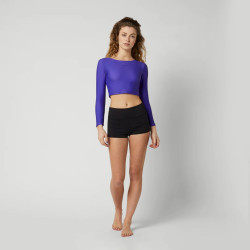 Mystic Sunn L/S Crop Rashvest Women purple