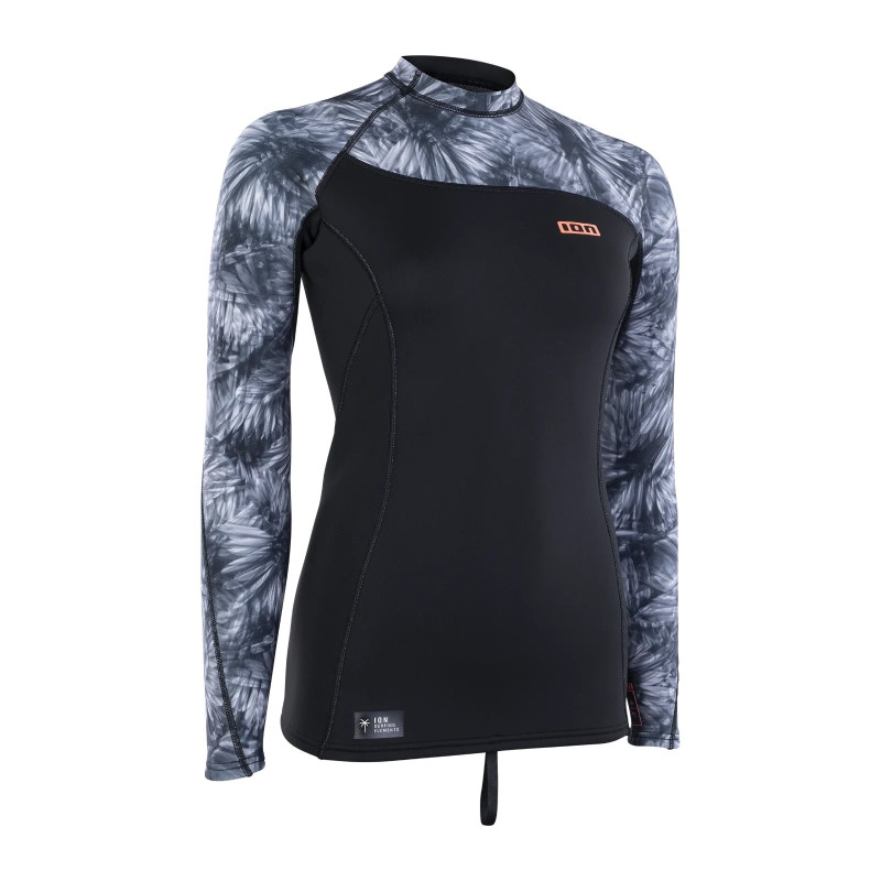 ION Neo Top 2/2 LS women black-flowers