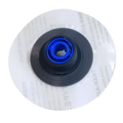 Duotone Selfsticky Airport Valve II with cap inc.sealing (1p) - turquoise
