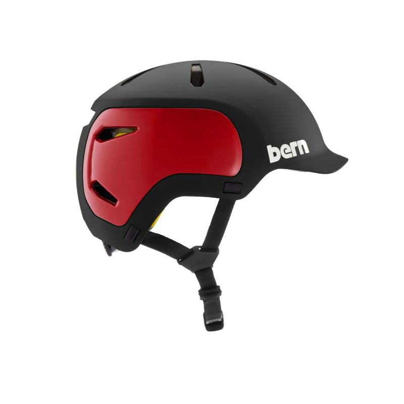 Bern Watts 2.0 MIPS - mat. black red